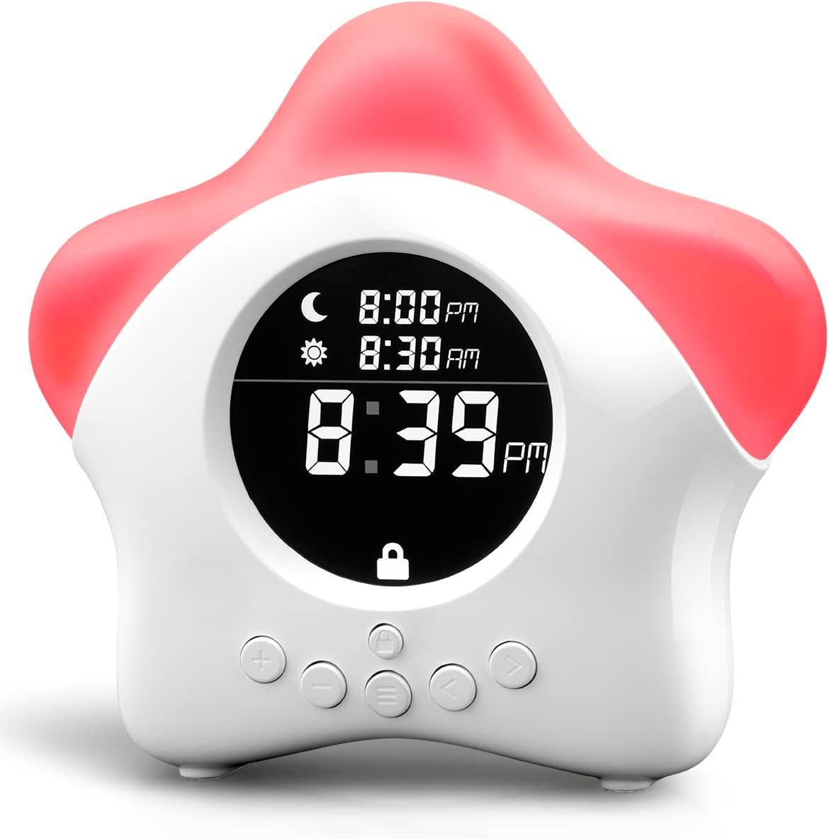 Stay-in-Bed Clock for Kids - Toddler Sleep Trainer, Night Light & Alarm