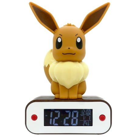 Teknofun Pokémon Brown Eeeve Light-up 3D Figure Digital Alarm Clock Lamp TF811370