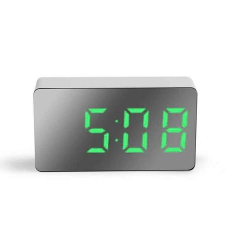 UOYOTT Mini LED Mirror Clock Electronic Digital Travel Clock Practical Clock PortableÐσ G8U4