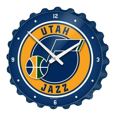 Utah Jazz: Bottle Cap Wall Clock