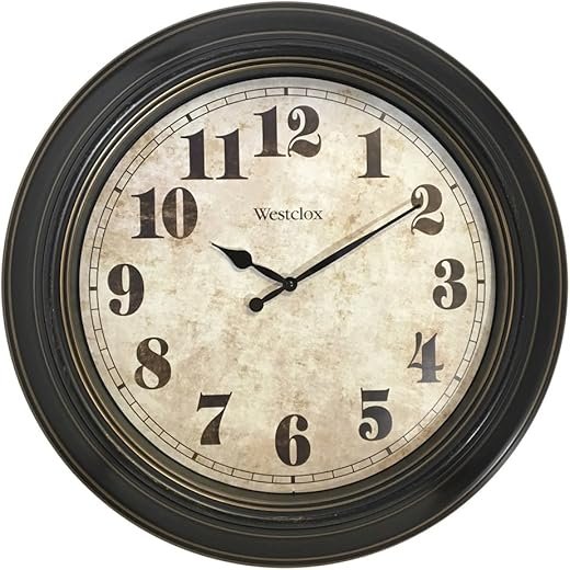 Westclox 32213 Round Oversized Classic Clock, 24-Inch