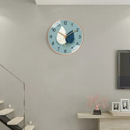 YgkuHd Wall Clock Silent Non-Ticking Battery Operated,8 Inch Quartz Decorative,Easy To Read School Clock