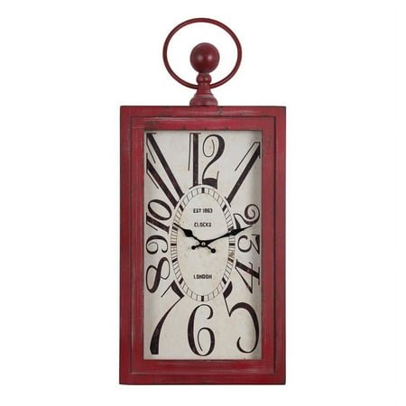 Yosemite Home Décor Yosemite Home Decor Waverly Red Wall Clock