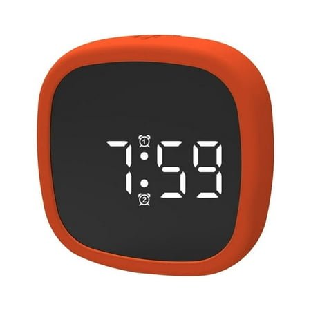 Zmeidao Clearance Digital Alarm Clock LED Display Pocket Silicone Voice-activated Clock Desk Clock