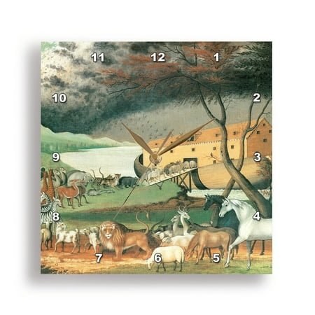 3dRose, Noahs Ark Vintage- Religion- Animals, 15x15 Wall Clock