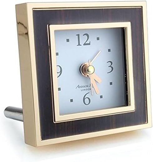 Addison Ross Toscana Midnight Alarm Clock Gold Plated