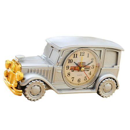 Bell Radio Alarm Clock Classic Car Alarm Clock Table Clock Travel 18.6*7.6CM