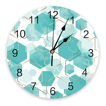 Boho Modern Geometric Abstraction Clocks Wall Home Decor Modern Kitchen Room Bedroom Living Room Decor Wall Clock