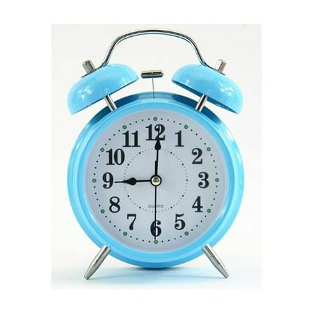 CCOCC Alarm Clock,Vintage Double Bell Alarm Clock for Bedrooms,Compact Table Clock with Non-Ticking Quartz Movement