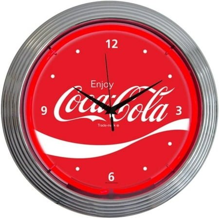 Coca-Cola Wave Neon Clock