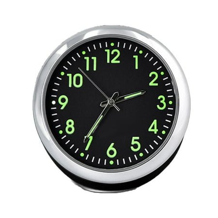 Dengmore Mini Car Fluorescent Wall Clock Light Quartz Clock Universal Pocket Watch for Home Decor