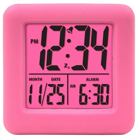 Equity by La Crosse Digital Cube Alarm Clock with On-Demand Backlight, 70910