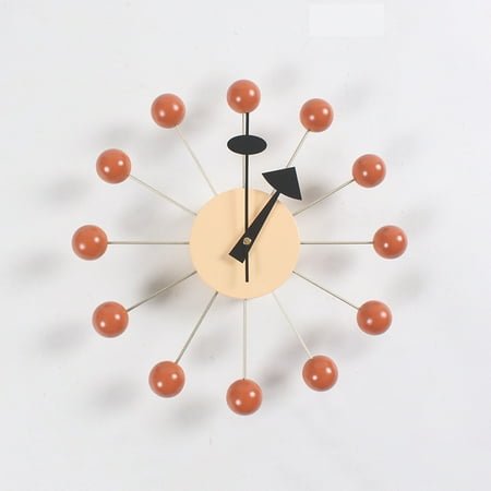 Factory Wholesale Foreign Trade Fashion Clock Background Wall Nelson Wall Clock Simple Colorful Ball Clock Children's Room Candy Wall Clock