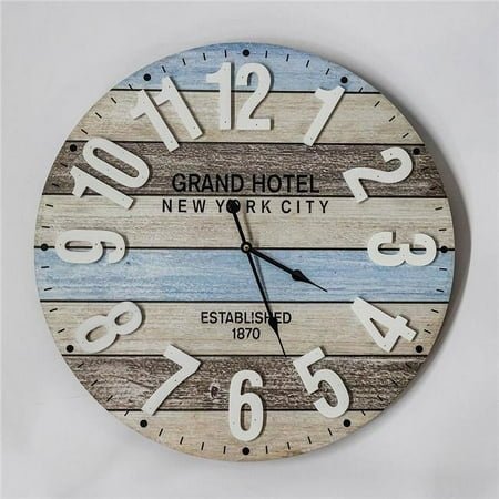 Grand Hotel New York City Multi Colored Wall Clock