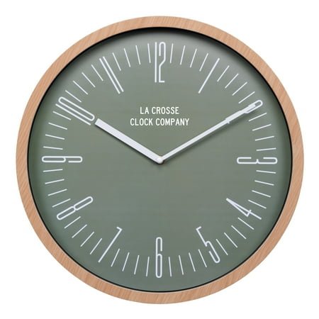 La Crosse Clock 16 Ellwood Analog Quartz Wall Clock, 404-3041D