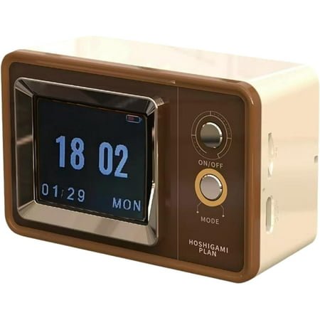 LANFENG Vintage Bluetooth Speaker & Clock, Retro Bluetooth Speaker, Wireless Vintage Small Speaker, Retro Bluetooth Radio Speaker Vintage Charging Desk Clock