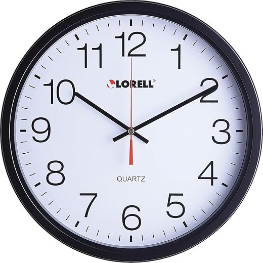 Lorell 12-1/2 Slimline Wall Clock