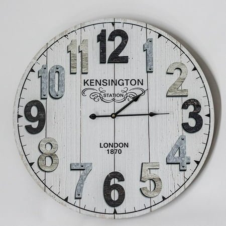 MDR Trading Inc. Kensington Station London With Multi Colored Numbers Wall Clock