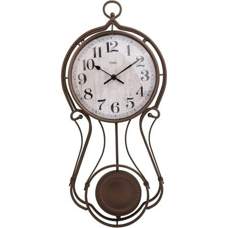 Metal Pendulum Wall Clock - Elegant Regulator Clock for for Living Room & Home Decor & Kitchen Decor & Wall Décor