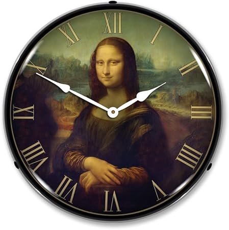 Mona Lisa LED Lighted Clock