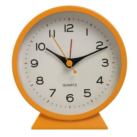 MOQIN Vintage Retro Analog Alarm Clock, Retro Large Silent Sweep Modern Decoration Brief Home Bedroom 8inch 20cm Quartz Clock Round Wall Clock, Gift Clock