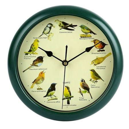 Musical Bird Wall Clock, Decorative Battery Powered, Melody Room Decoration Suitable for Restaurant Home