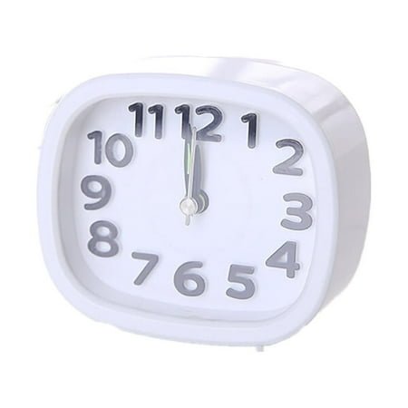 Pedty Alarm Clock Wall Clocks Rectangle Small Bed Compact Travel Quartz Beep Alarm Clock Cute Portable