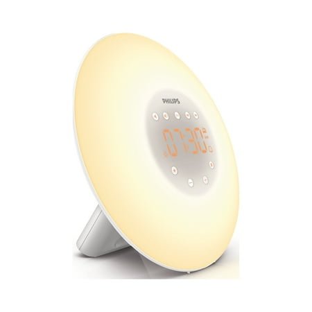 Philips Wake-up Light Therapy with Sunrise Simulation Alarm Clock and Radio, White, HF3505/60