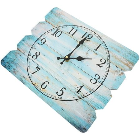 Retro House Clock Wall Clock Hanging Clock Chic Wall Clock Office 30X24.6CM