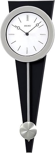 SEIKO Zing Modern Art Wall Clock with Pendulum