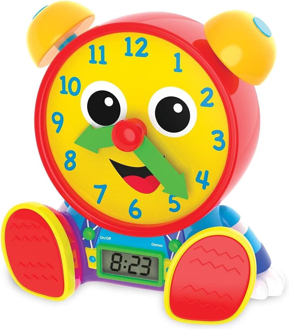 The Learning Journey - Telly Jr. Teaching Time Clock - Primary Color - Telling Time Teaching Clock - Toddler Toys & Gifts for Boys & Girls Ages 3 Years and Up - Award Winning Toys