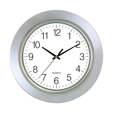 Timekeeper 13 Chrome Bezel Round Wall Clock