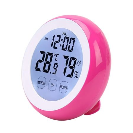 Touch screen alarm clock, round seat clock, electronic hygrometer clock