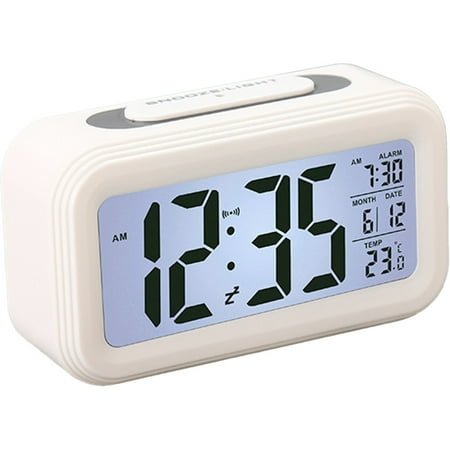 Travel-Friendly Time Companion, Lcd Digital Alarm Clock With Battery Powered Durability, Gradual Wake Alarm Promises A Peaceful Rise, Ideal For Heavy Sleepers