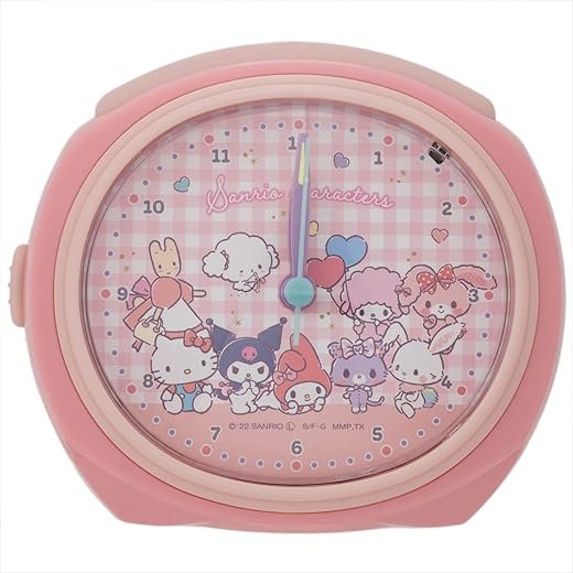 Tsujiseru 2925782 Sanrio Onanoko Analog Alarm Clock, Melody, Alarm Switch, Light Included