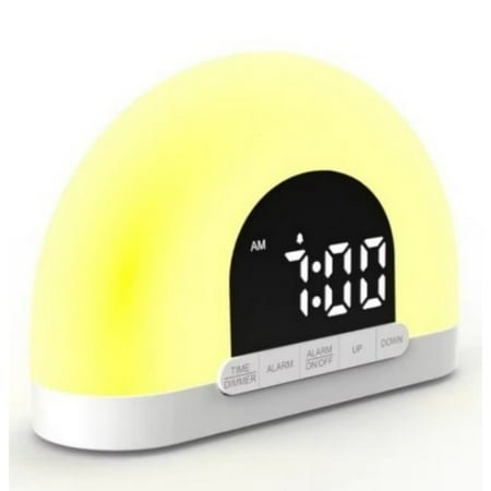 Wake Up Light Sunrise Alarm Clock for Kids, Adults, Heavy Sleepers, Bedroom, Sunlight Alarm Clock with Sunrise Simulation, Dual Alarms, Night Light, Snooze, Ideal for Gift