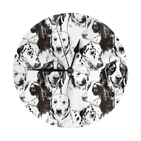 Wall Clock Labrador Retriever Dog Wall Clocks Battery Operated, Modern Wall Clock for Bedroom, Classroom, Living Room, Office, Home Decor