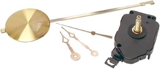 Walnut Hollow Pendulum Clock Movement for 3/4-inch Surfaces, Large , Gold