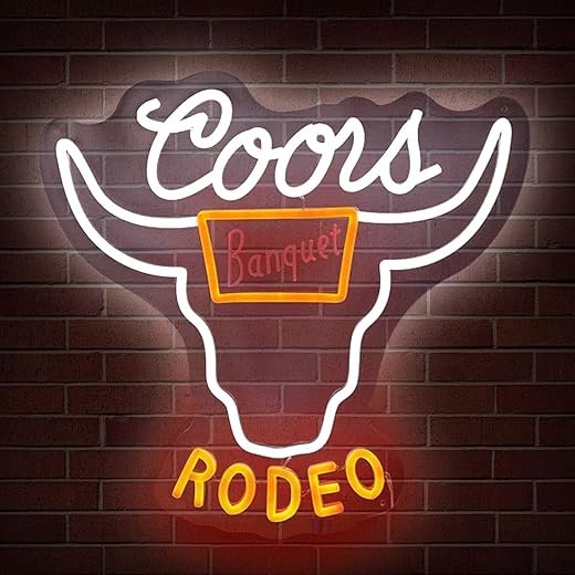 Western Decor Cowboy Neon Sign - 9 Brightness Adjustments Usb Powered, Cow Skull Light, Sign Beer, Bar Club Bull Led Wall Decor