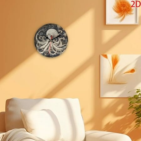 1PC ‘Hai Yuan Jumbo’ 20cm Quartz Wall Clock, AA Battery Powered (Batteries Not Included), Quiet, Home & Bedroom, Bar, Office