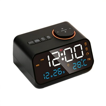 Alarm clock,Alarm Led Snooze Sound Display Dual Sound Dual Dimmer Radio Dual Alarm Seniors And Kids Clock With Alarm Clock Snooze Thermometer Seniors 0-100% Dimmer