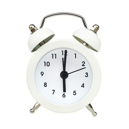 Big sale! Retro Loud Alarm Clock Double Bell Mechanical Key Wound Silent Pointer Alarm Decor Light Clock Night Bedside Clocks Clock O5I2