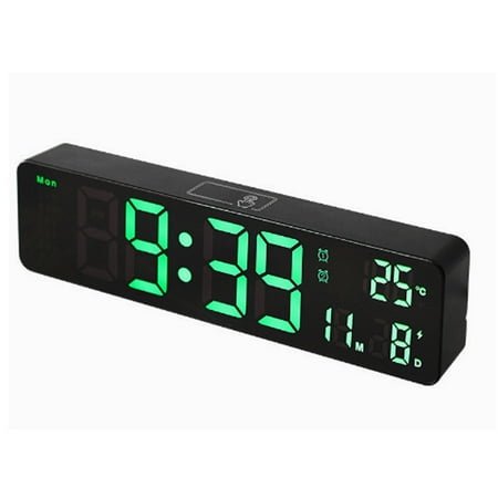 CCOCC Alarm Clock,Clear Digital Clock with Colorful LED Display,Smart Bedside Clock with Automatic Night Mode and Adjustable Brightness,Feature-Packed Alarm Clock with Touch Controls and Snooze