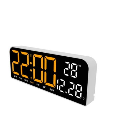 CCOCC Alarm Clock,Smart Digital Clock,Multifunctional Wall Clock with Time,Countdown & Stopwatch