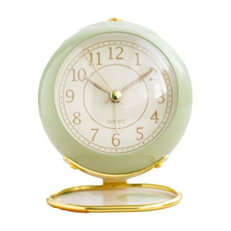 CCOCC Tabletop Clock, Sophisticated Desk Clock with Gold Plated Metal Stand, Decorative Table Clock