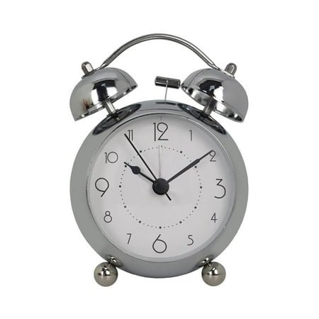 changqingxie Alarm Clock Bedroom Retro Creative Metal Alarm Clock Personalized and Minimalist Luminous Quartz Alarm Clock Table Clock Bedside Clock