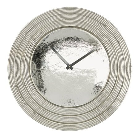 DecMode 24 Silver Aluminum Wall Clock