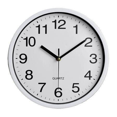 DESIGNICE Wall Clock,Lightweight and Waterproof Design Large Wall Clock,Precise Quartz Movement Kitchen Clock,10,White