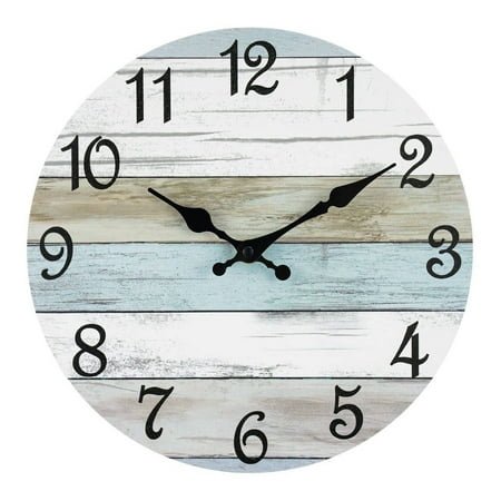 DESIGNICE Wall Clock,Vintage American Style Large Wall Clock,Classic Home Ambience Timeless Appeal Kitchen Clock,Style1,10