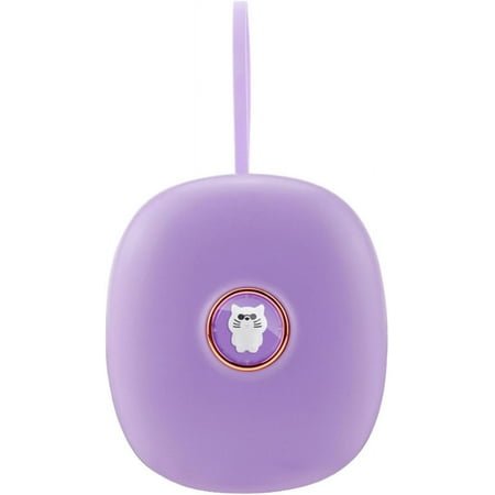 Digital Vibrating Alarm Clock for Deaf People, Portable Vibrating LED Alarm, Cute & Portable Clock Bed Shaker Under Pillow Battery Operated for Travel, Dormitory or Use, 4 Colors (Purple)